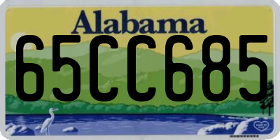 AL license plate 65CC685