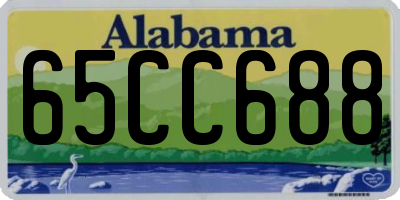AL license plate 65CC688