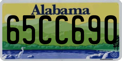 AL license plate 65CC690
