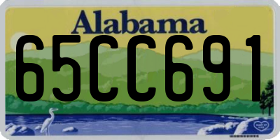 AL license plate 65CC691