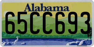 AL license plate 65CC693
