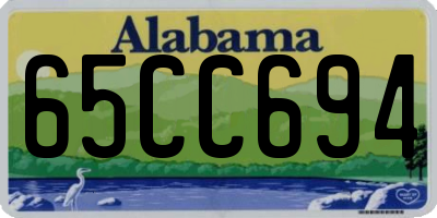 AL license plate 65CC694