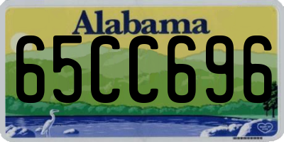 AL license plate 65CC696