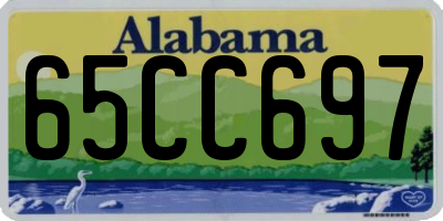 AL license plate 65CC697