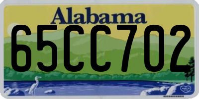 AL license plate 65CC702