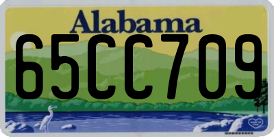 AL license plate 65CC709