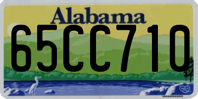 AL license plate 65CC710