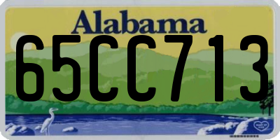 AL license plate 65CC713