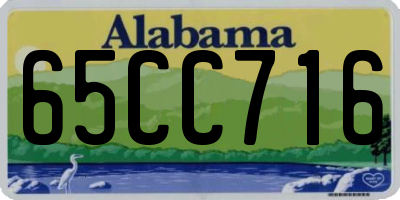 AL license plate 65CC716