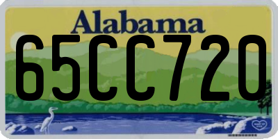 AL license plate 65CC720