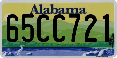 AL license plate 65CC721
