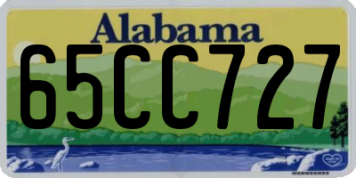 AL license plate 65CC727
