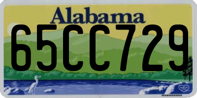 AL license plate 65CC729
