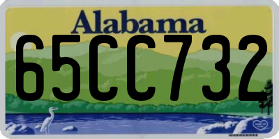 AL license plate 65CC732