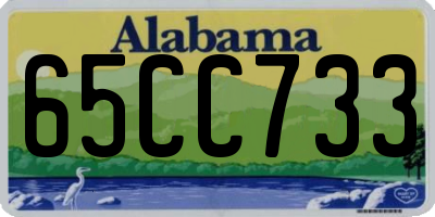 AL license plate 65CC733