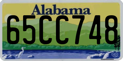 AL license plate 65CC748