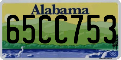 AL license plate 65CC753