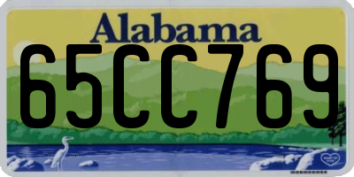 AL license plate 65CC769