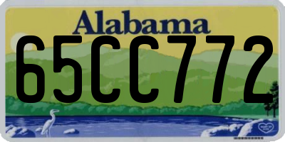 AL license plate 65CC772