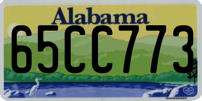 AL license plate 65CC773