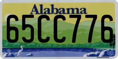 AL license plate 65CC776