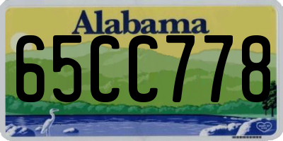 AL license plate 65CC778
