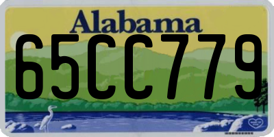 AL license plate 65CC779