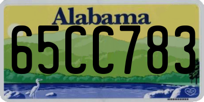 AL license plate 65CC783