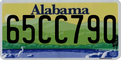 AL license plate 65CC790