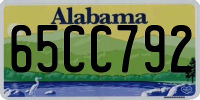 AL license plate 65CC792