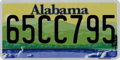 AL license plate 65CC795