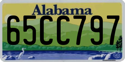AL license plate 65CC797