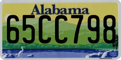 AL license plate 65CC798