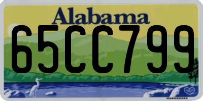 AL license plate 65CC799