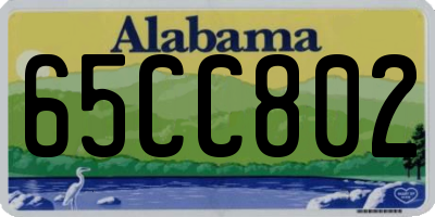 AL license plate 65CC802