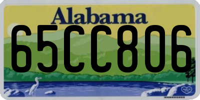 AL license plate 65CC806