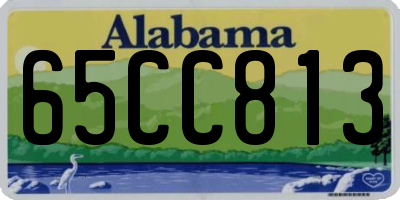 AL license plate 65CC813