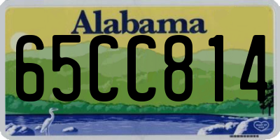 AL license plate 65CC814