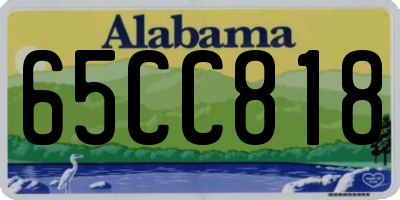 AL license plate 65CC818