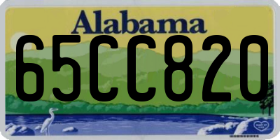 AL license plate 65CC820