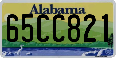 AL license plate 65CC821