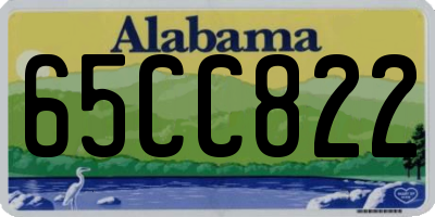 AL license plate 65CC822