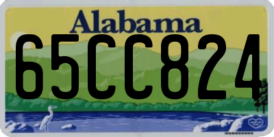 AL license plate 65CC824