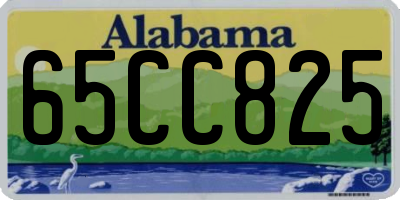 AL license plate 65CC825