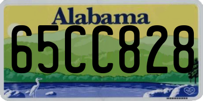 AL license plate 65CC828