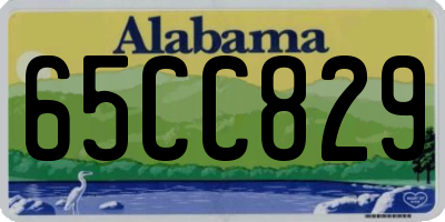 AL license plate 65CC829