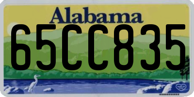 AL license plate 65CC835