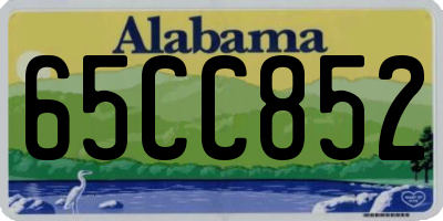 AL license plate 65CC852