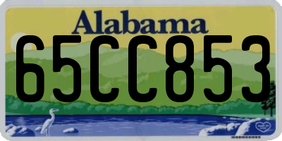 AL license plate 65CC853