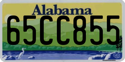 AL license plate 65CC855